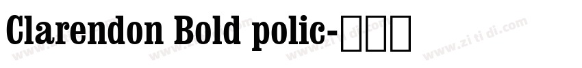 Clarendon Bold polic字体转换